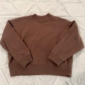 Women’s beige/tan crew neck- size medium